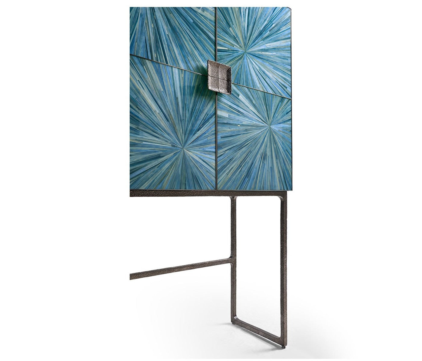 Jonathan Charles Sapphire Bar Cabinet