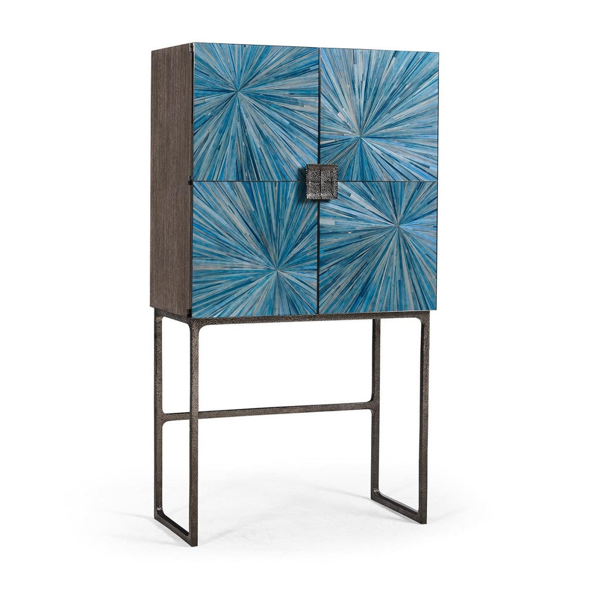 Jonathan Charles Sapphire Bar Cabinet