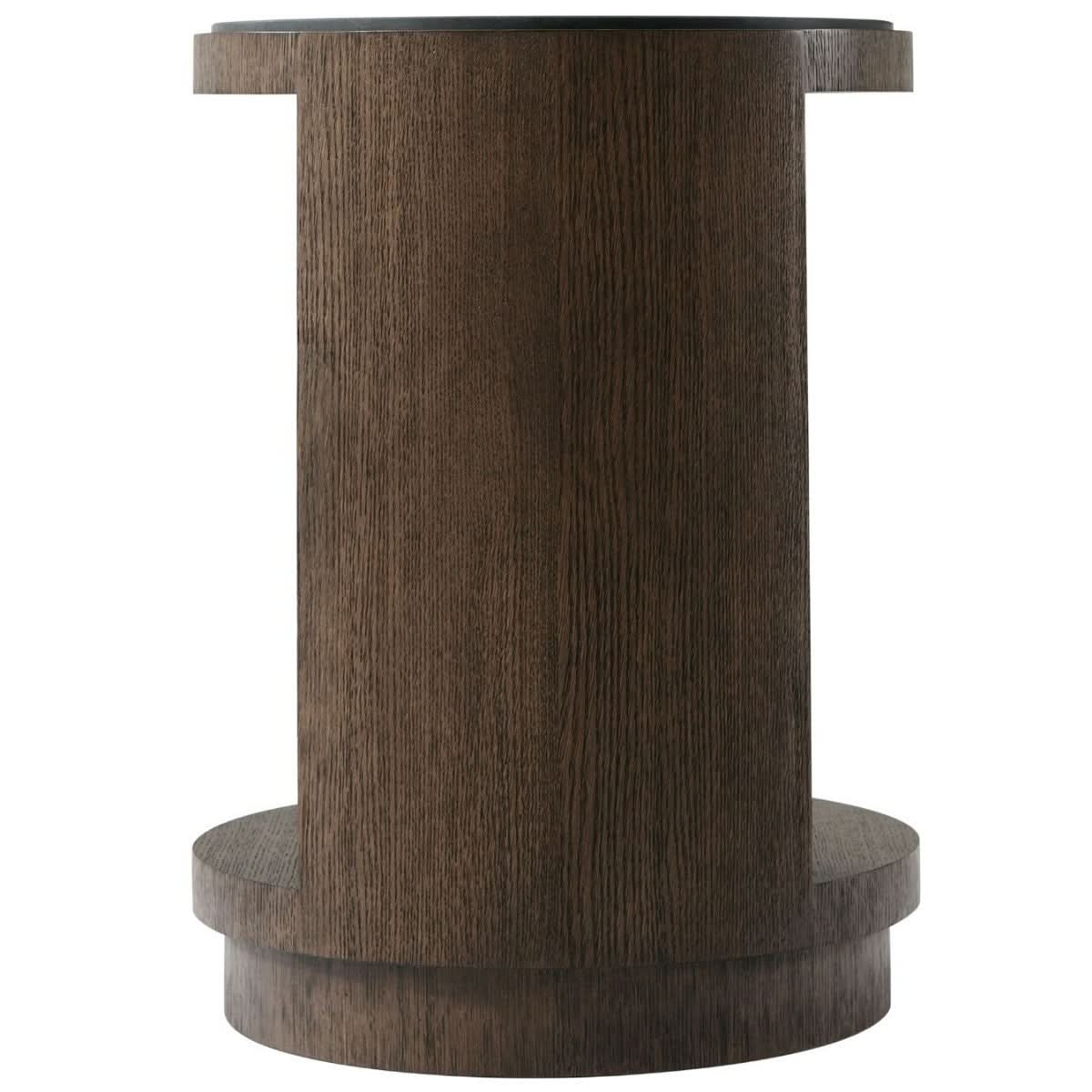 Theodore Alexander Nevio Side Table in Charteris Finish   Nicholas John Interiors