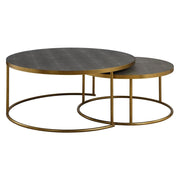 Aragon Nesting Coffee Tables in Grey Set of 2