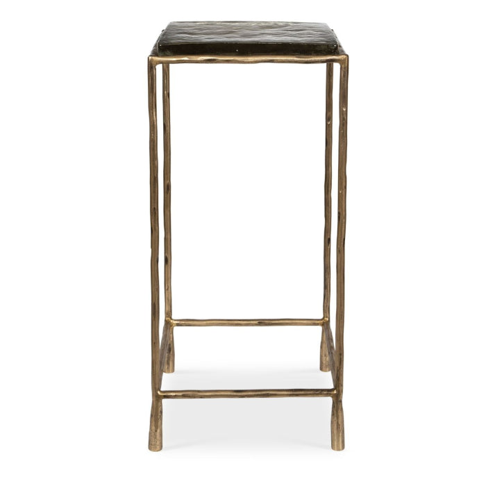 Uttermost Ovard Antiqued Gold Accent Table