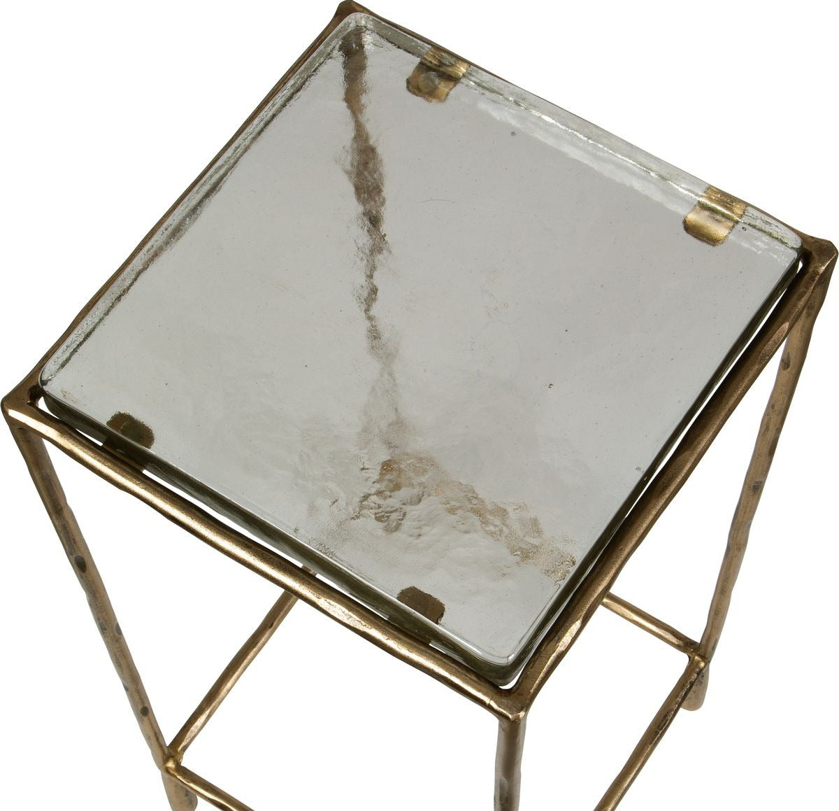 Uttermost Ovard Antiqued Gold Accent Table