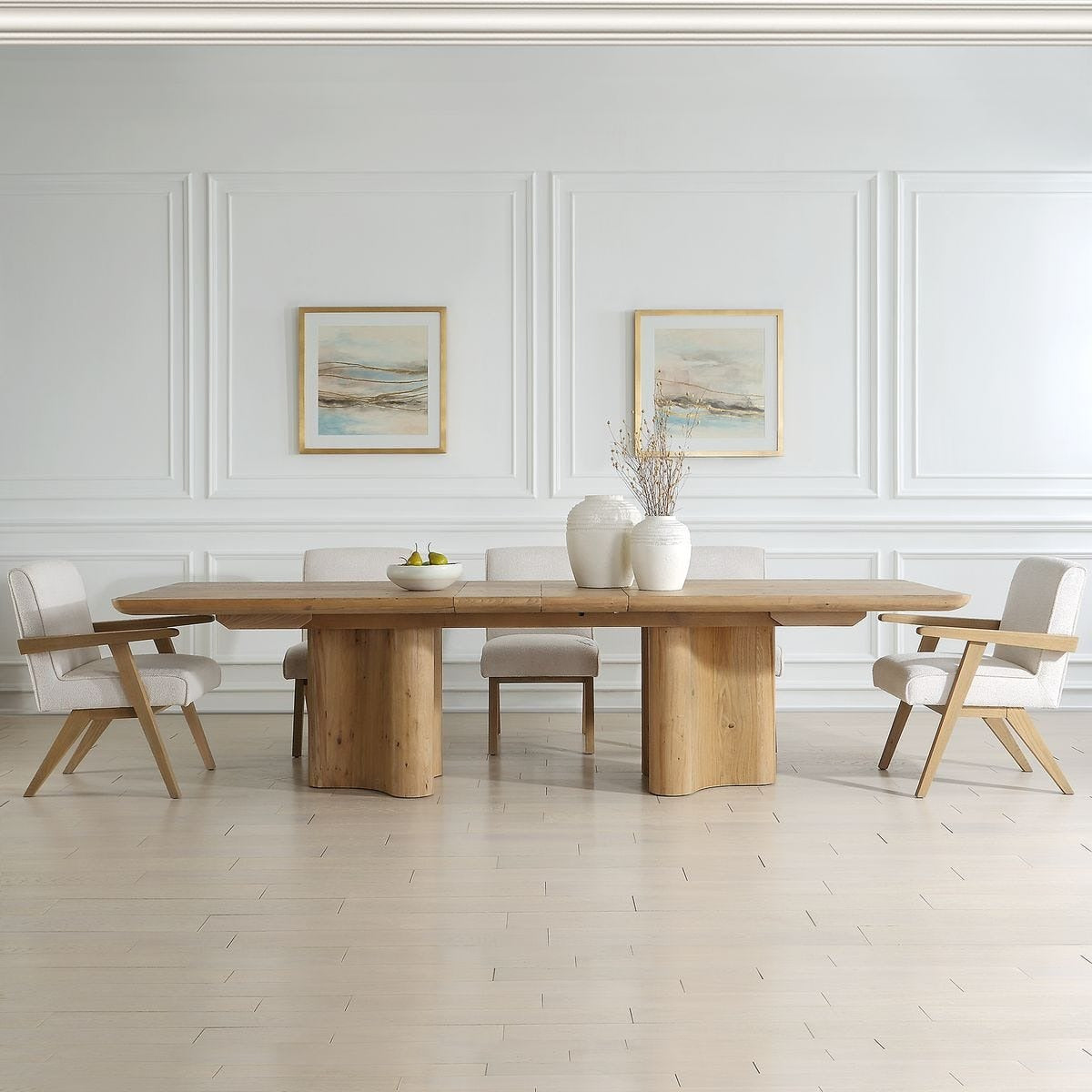 Uttermost Cecelia Oak Extending Dining Table - 243.8-304.8cm