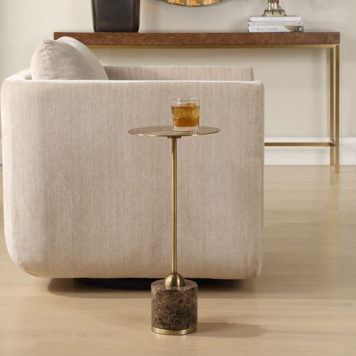 Uttermost Verlin Brass Drink Table