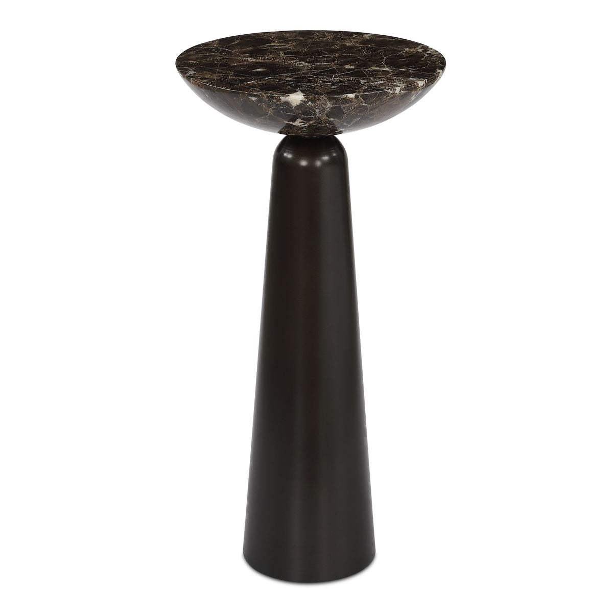 Hastings Accent Table in Brown Marble