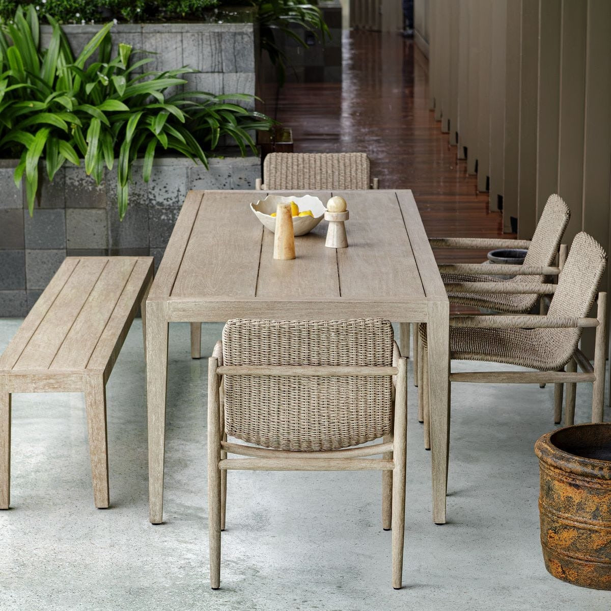 Uttermost Kirkham Indoor-Outdoor Dining Table - 233cm