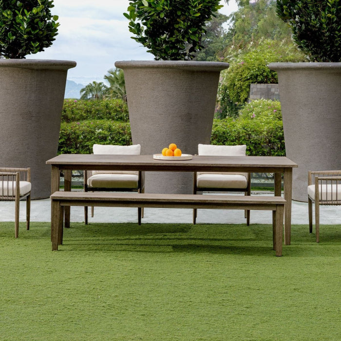 Uttermost Forsyth Indoor-Outdoor Dining Table in Dark Grey - 233cm