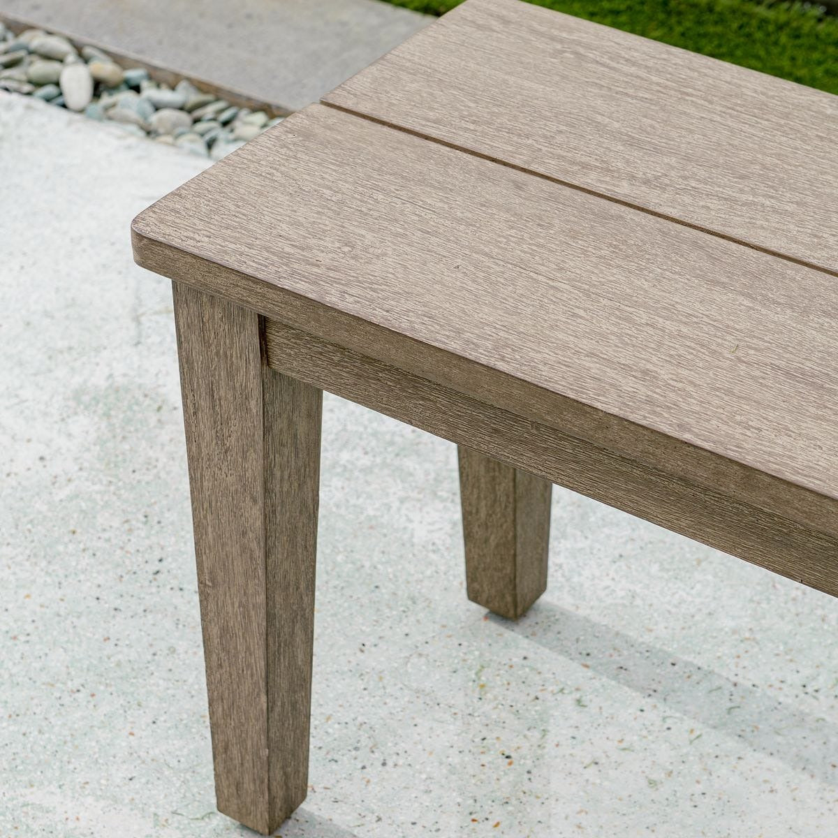 Uttermost Forsyth Dark Gray Outdoor Bench
