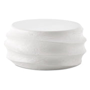 Winded Outdoor White Coffee Table