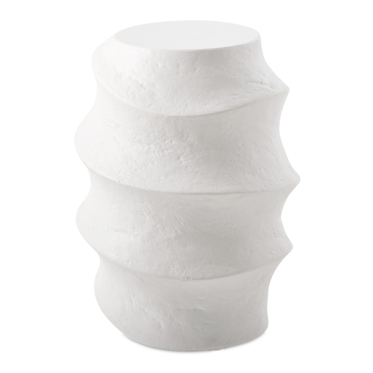 Winded Outdoor White Accent Table