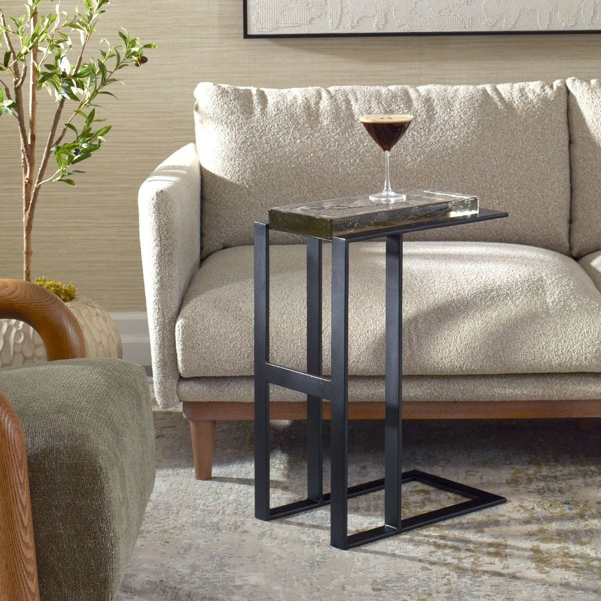 Uttermost Soma Black Accent Table
