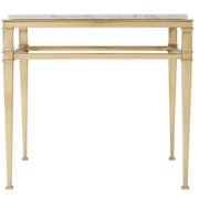 Theodore Alexander Annalynn Side Table in Marble   Nicholas John Interiors