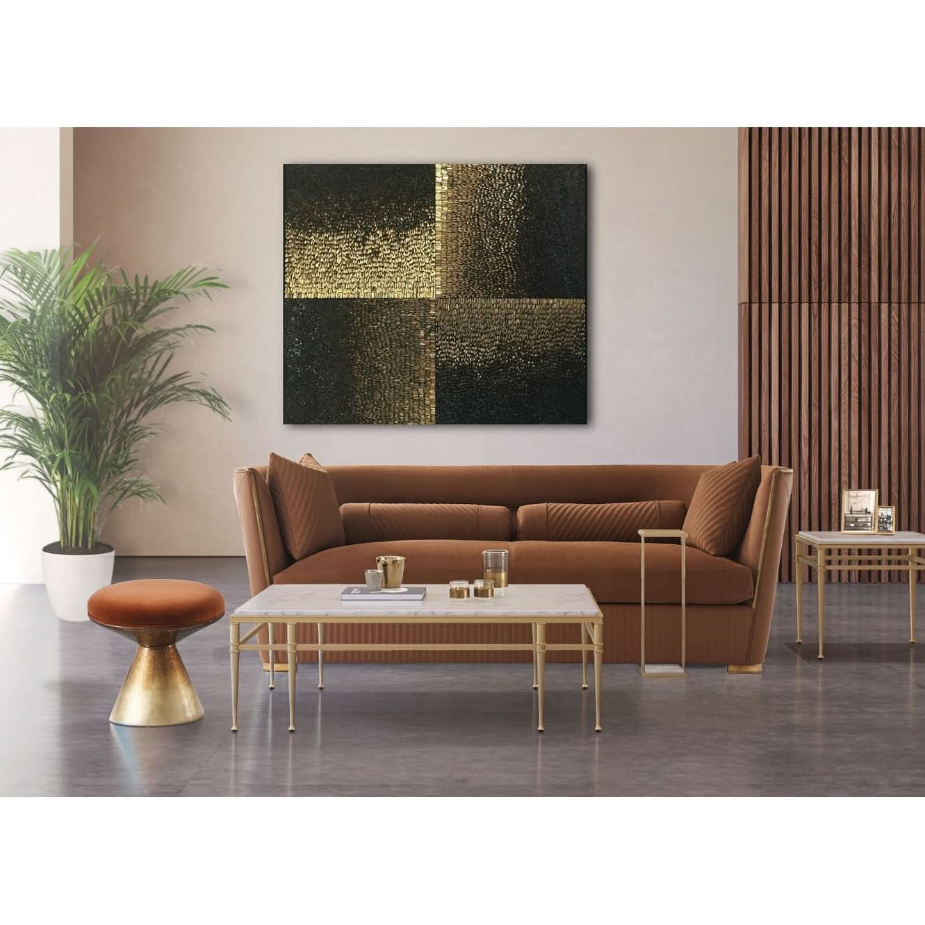 Theodore Alexander Annalynn Side Table in Marble   Nicholas John Interiors