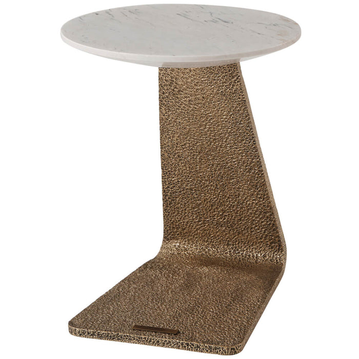 Theodore Alexander Table Grace Cantilever Accent in Marble