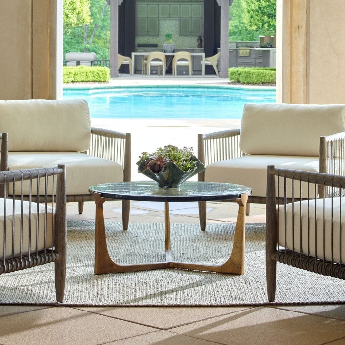 Uttermost Bohdi Outdoor Brass Coffee Table