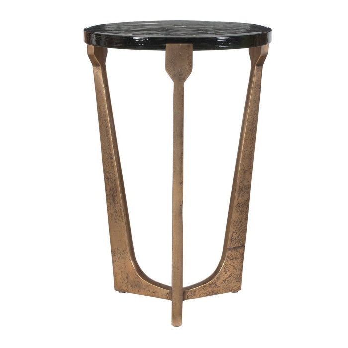 Uttermost Bohdi Outdoor Brass Accent Table