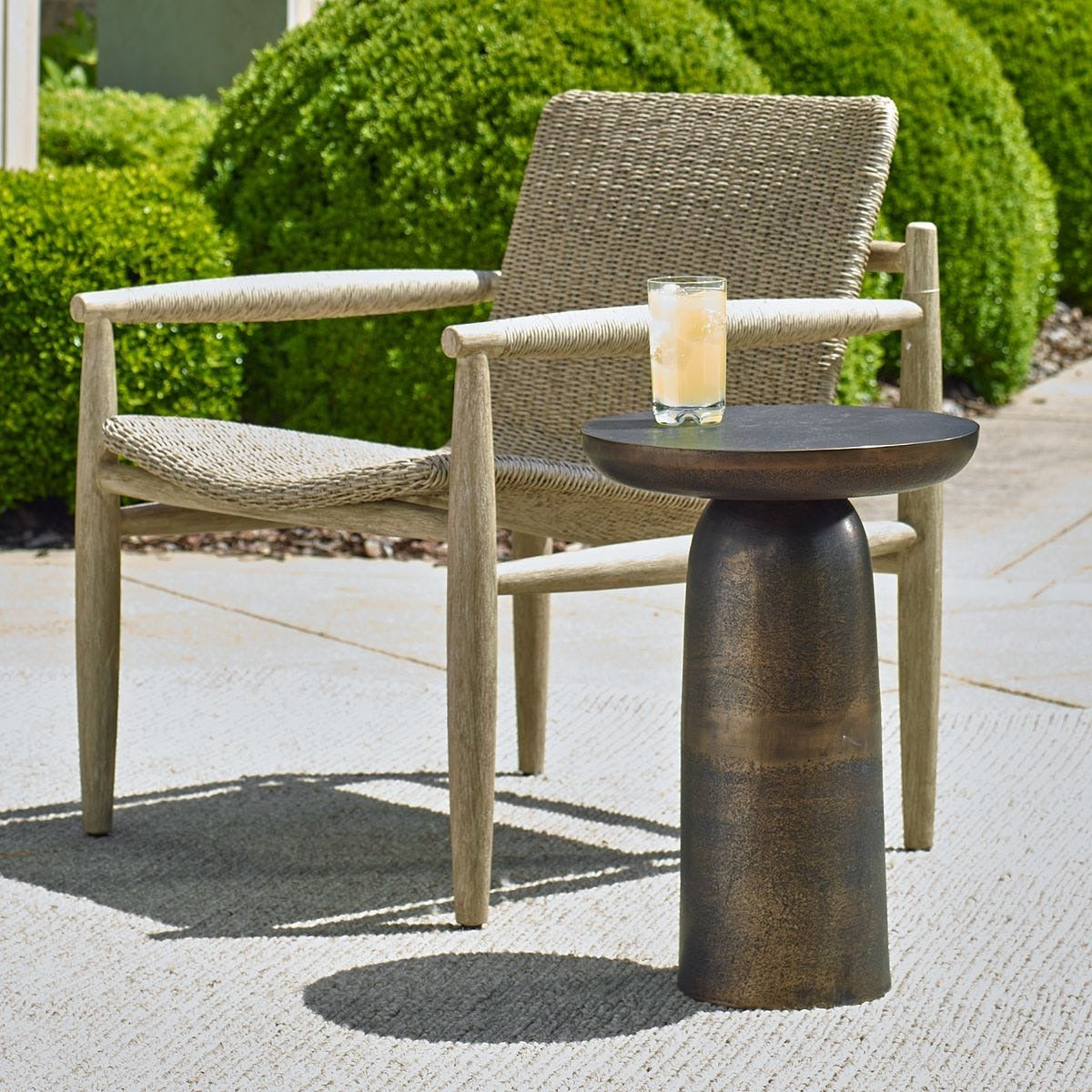 Uttermost Joppa Dark Bronze Outdoor Accent Table