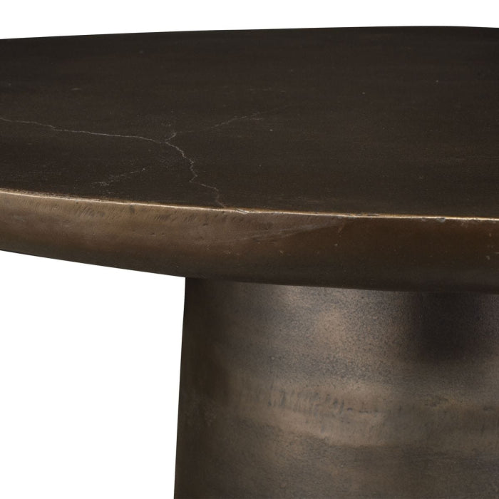 Uttermost Madrone Indoor-Outdoor Dining Table in Golden Dark Bronze - 152cm