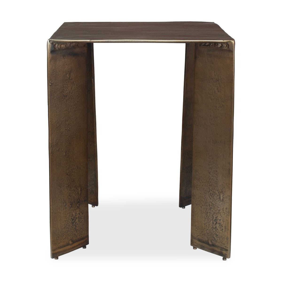 Reade Indoor-Outdoor Accent Table in Brass