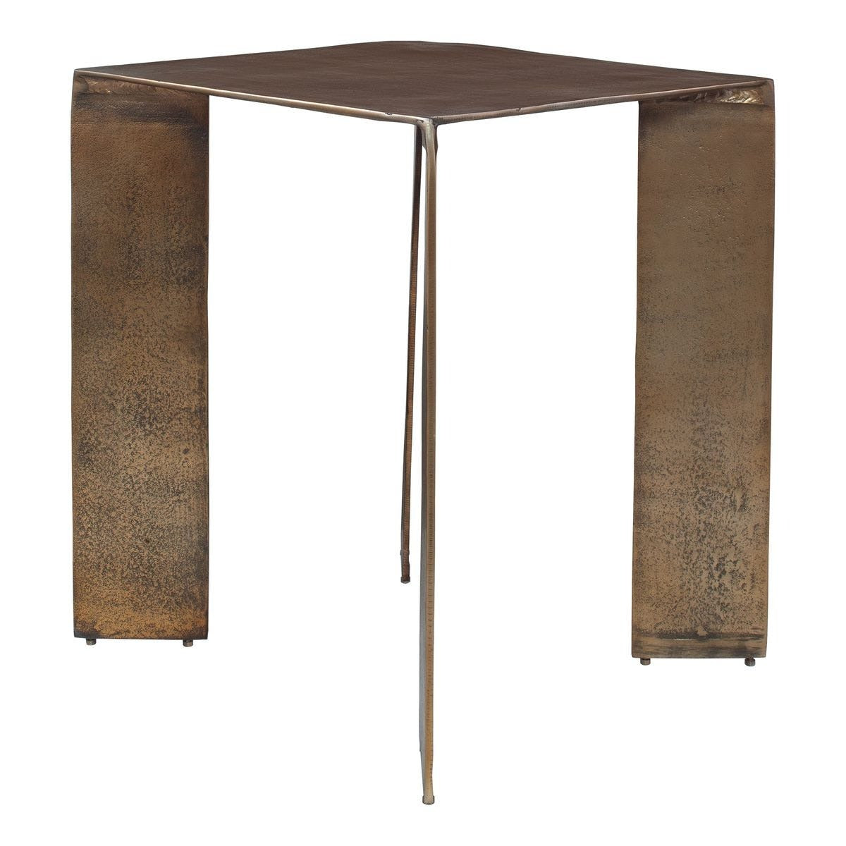 Uttermost Reade Indoor-Outdoor Accent Table in Brass