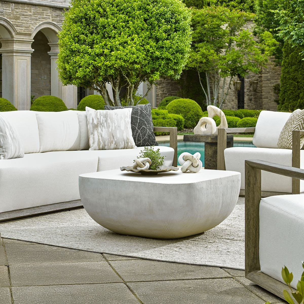 Uttermost Alma Concrete Indoor/Outdoor Coffee Table