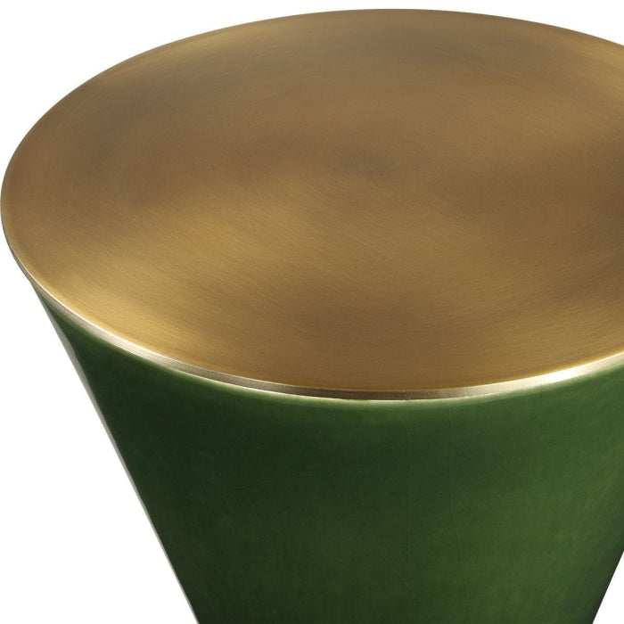 Uttermost Ronde Jade Green Drink Table
