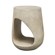 Lithos Indoor/Outdoor Accent Table in Grey