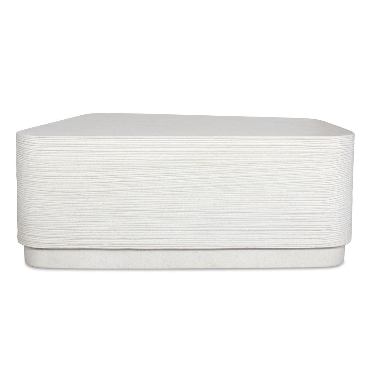 Uttermost Saltwater Concrete Coffee Table in White
