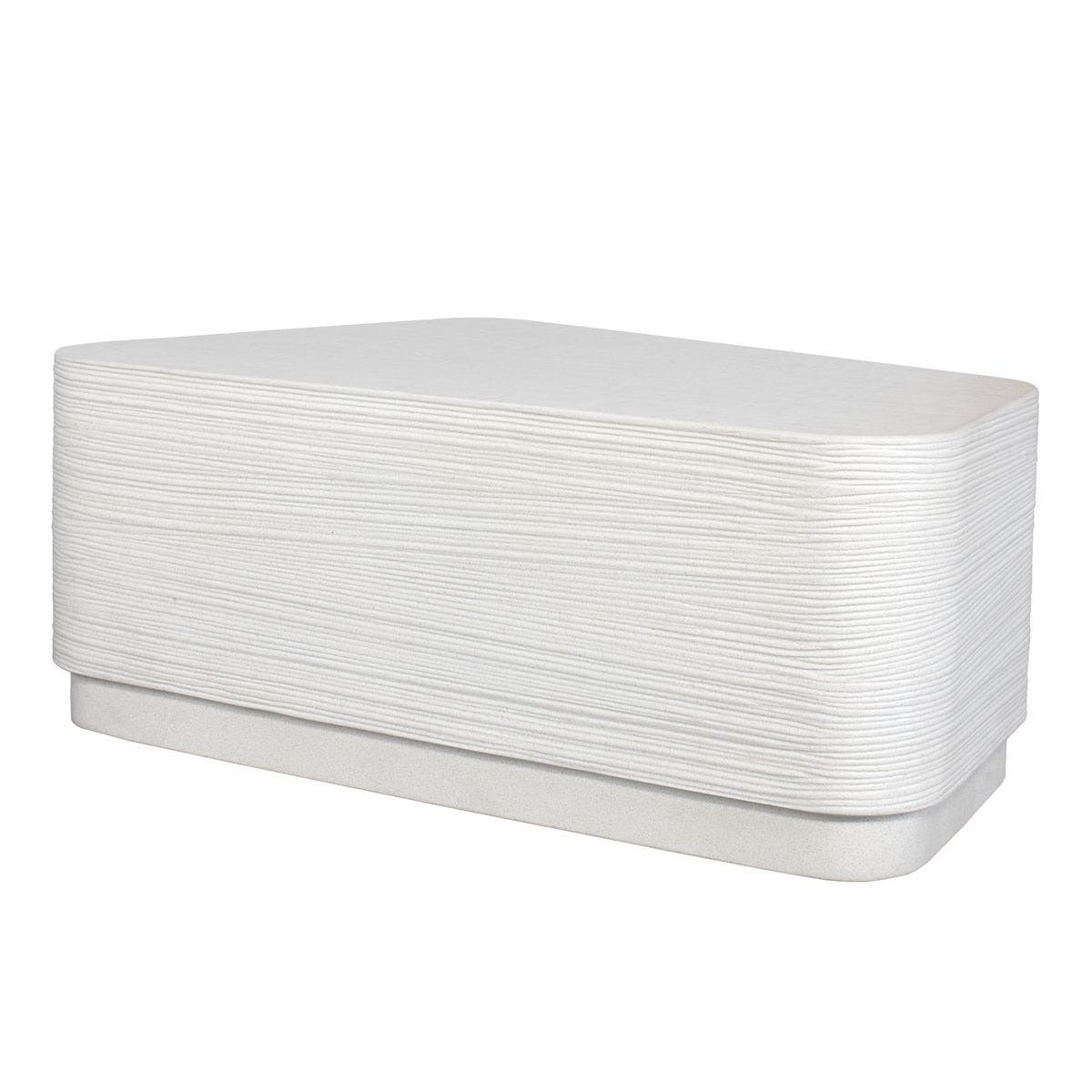 Saltwater Concrete Coffee Table in White
