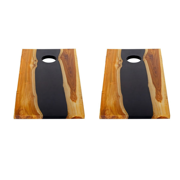 Uttermost Clearwood Black Cornhole Game Set of 2