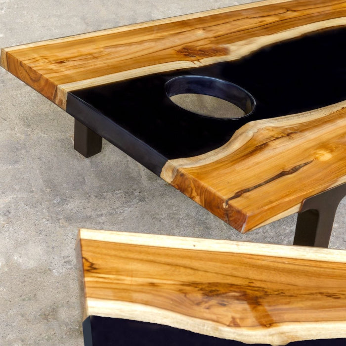 Uttermost Clearwood Black Cornhole Game Set of 2