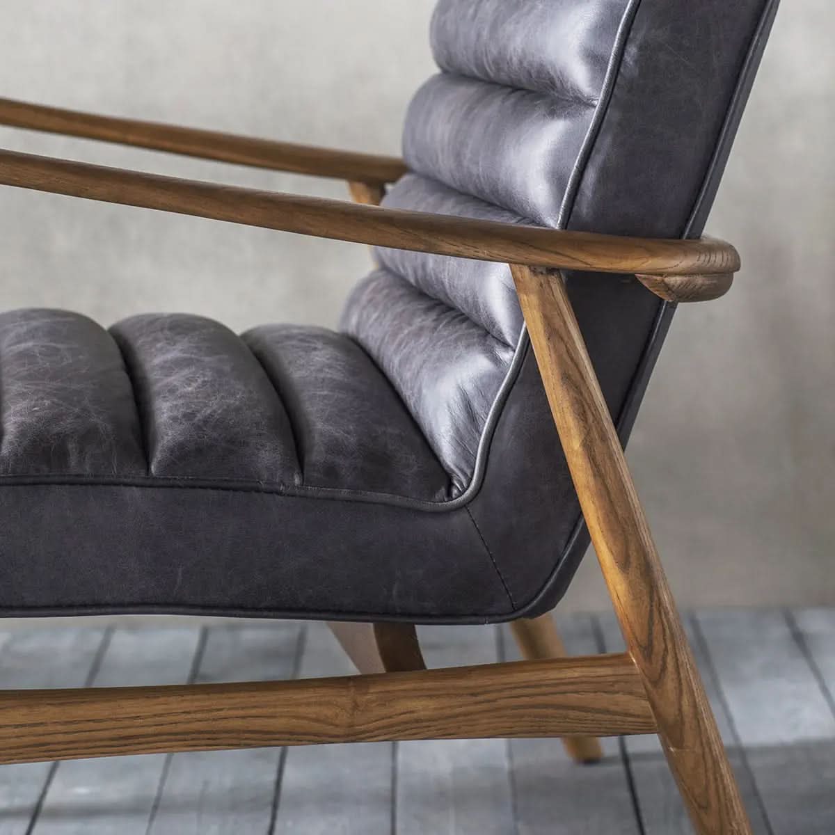 Nozomi Armchair in Antique Ebony   Nicholas John Interiors
