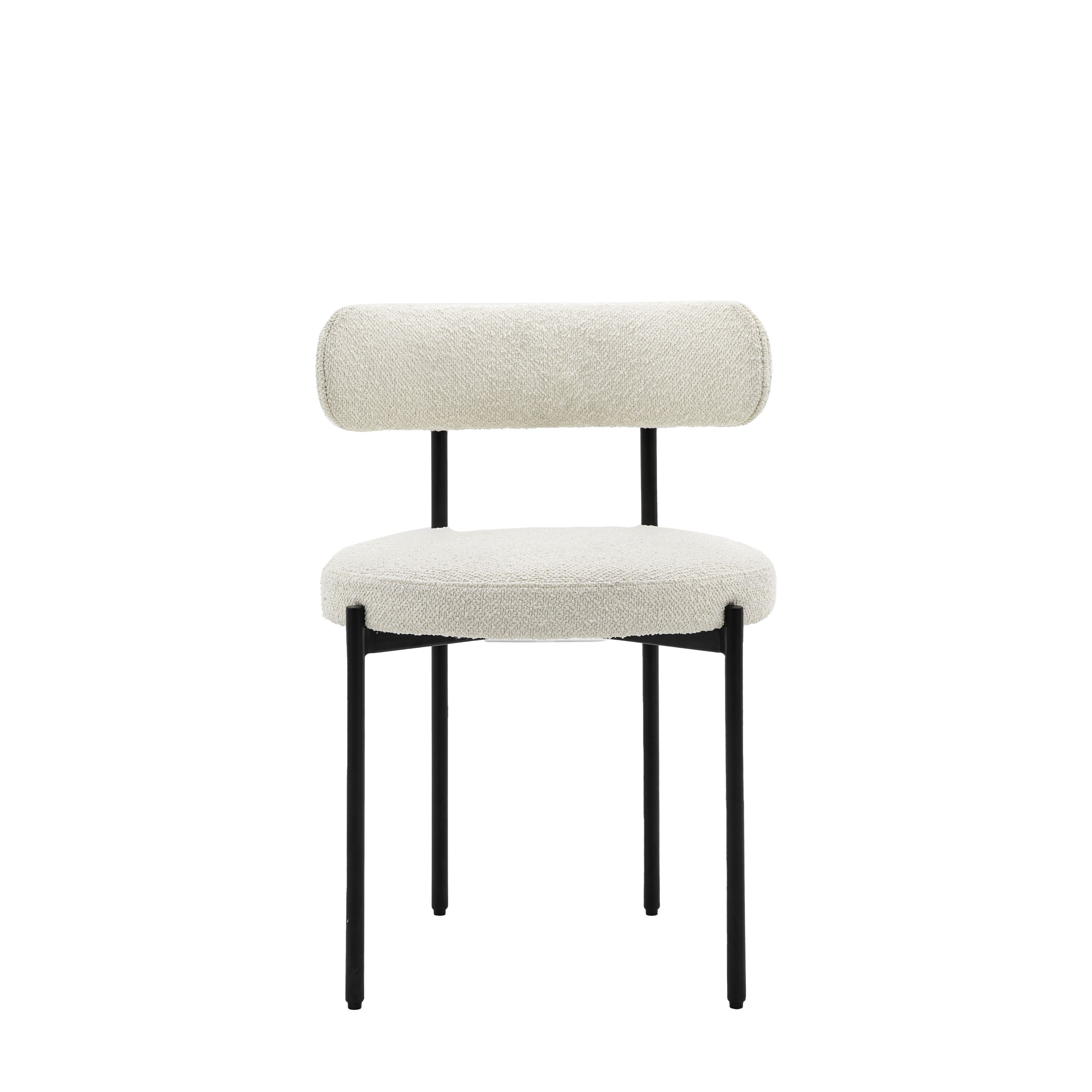 Aveley Dining Chair 2pk in Vanilla - CLEARANCE - BRAND NEW BOXED