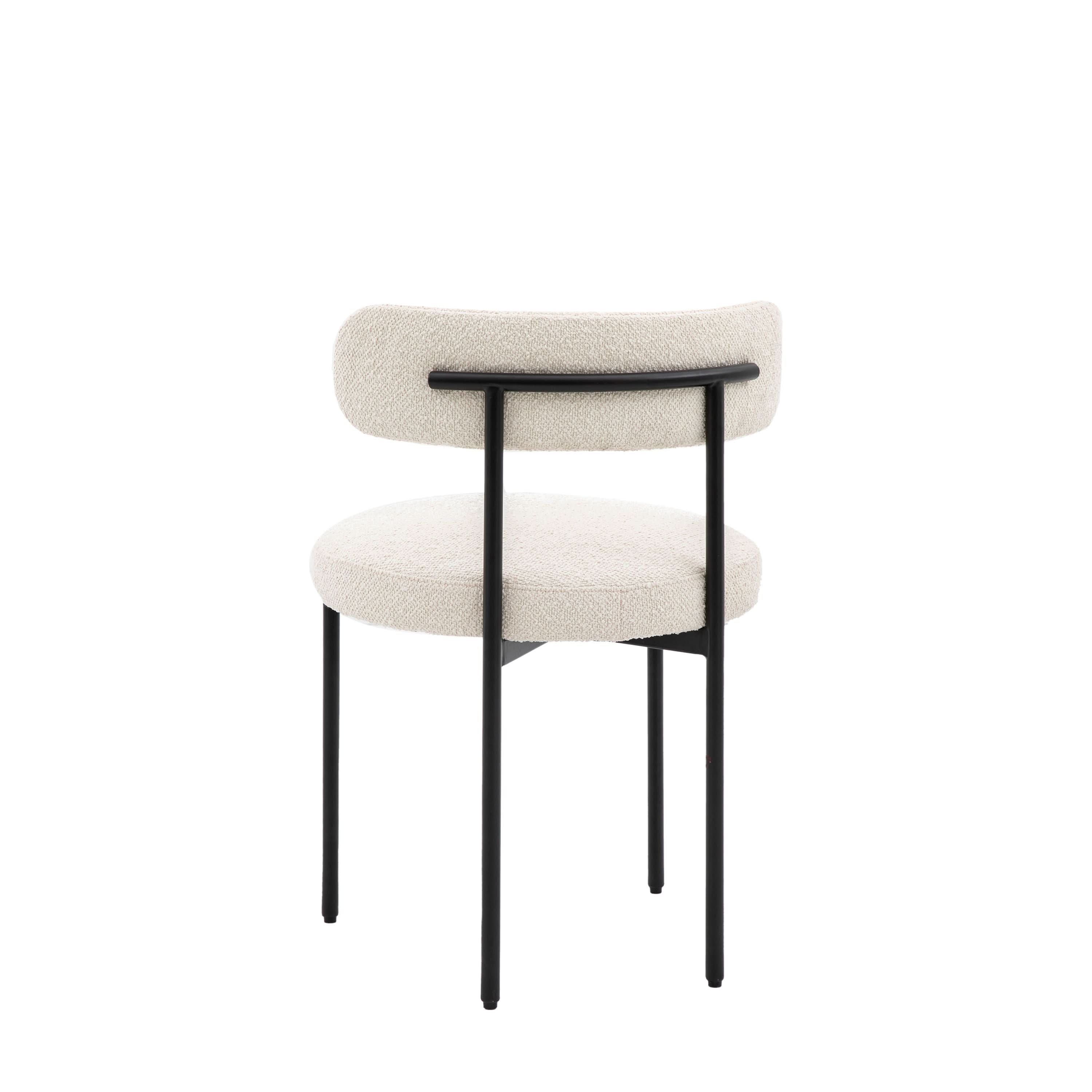 Aveley Dining Chair 2pk in Vanilla - CLEARANCE - BRAND NEW BOXED   Nicholas John Interiors