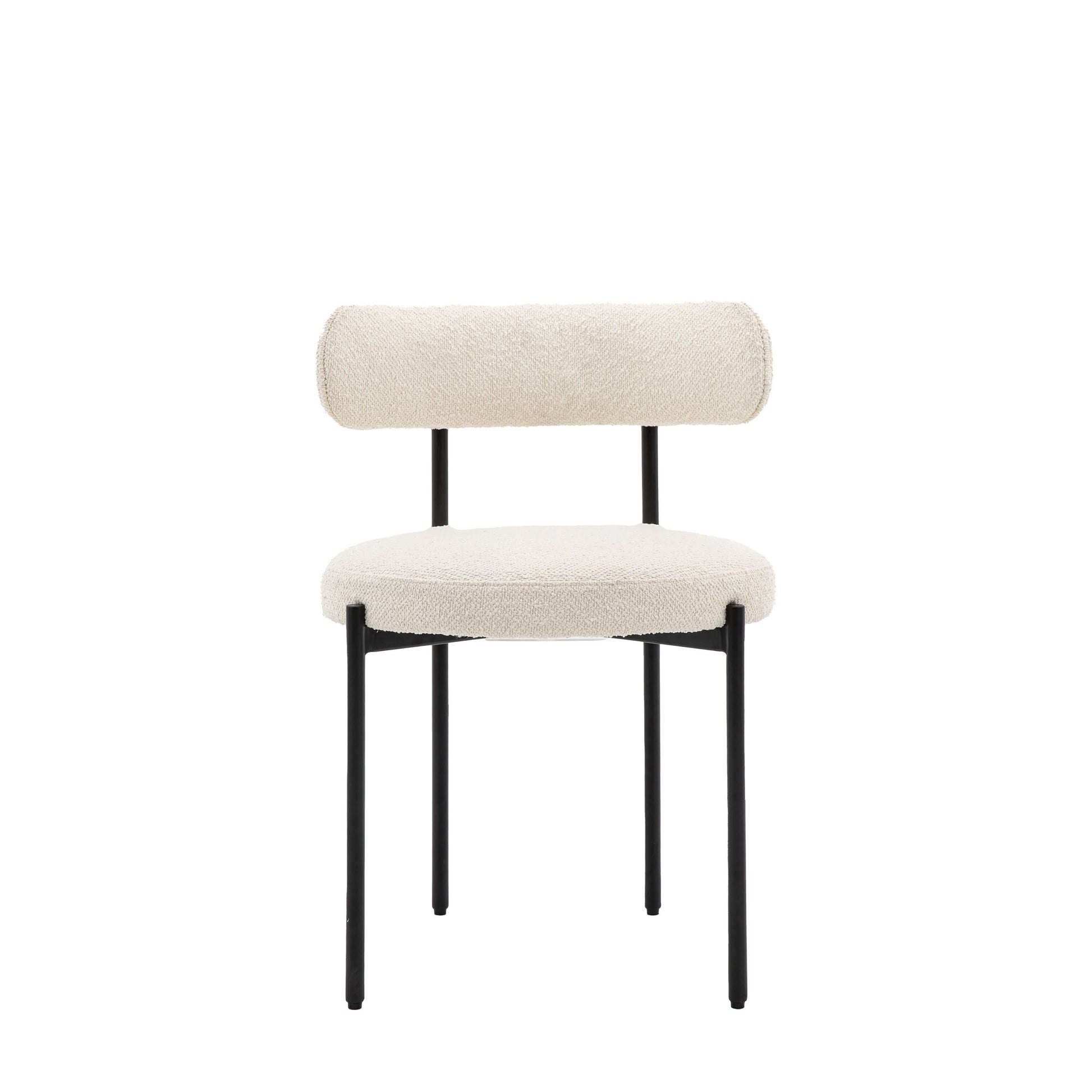 Aveley Dining Chair 2pk in Vanilla - CLEARANCE - BRAND NEW BOXED   Nicholas John Interiors