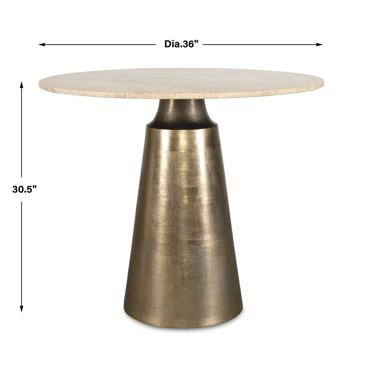 Uttermost Midsummer Indoor-Outdoor Bistro Table - 91cm
