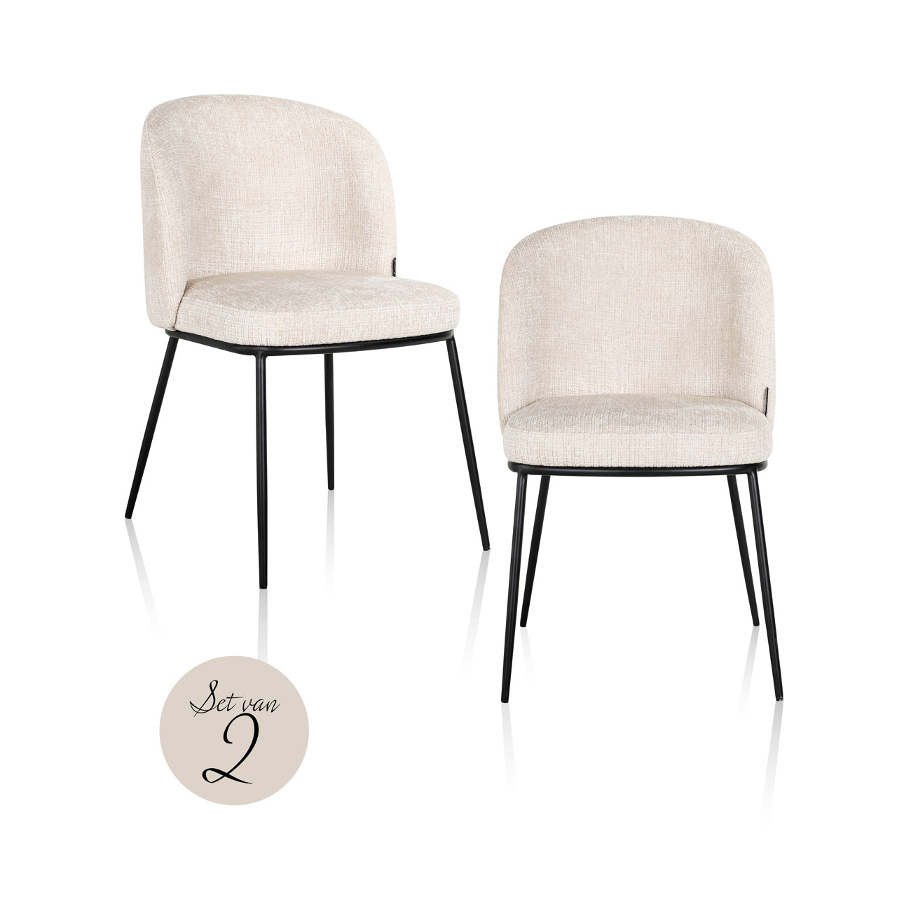 Richmond Interiors Set of 2 Elvi Dining Chair   Nicholas John Interiors