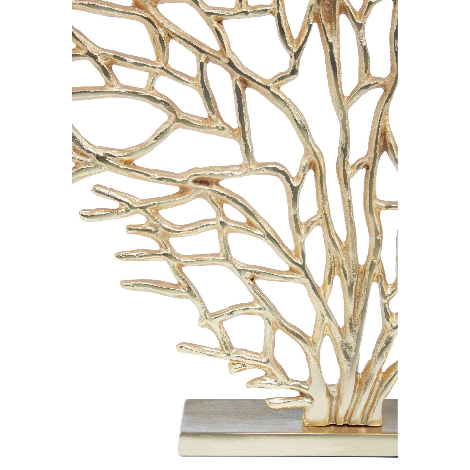 Prato Large Gold Finish Coral Sculpture   Nicholas John Interiors