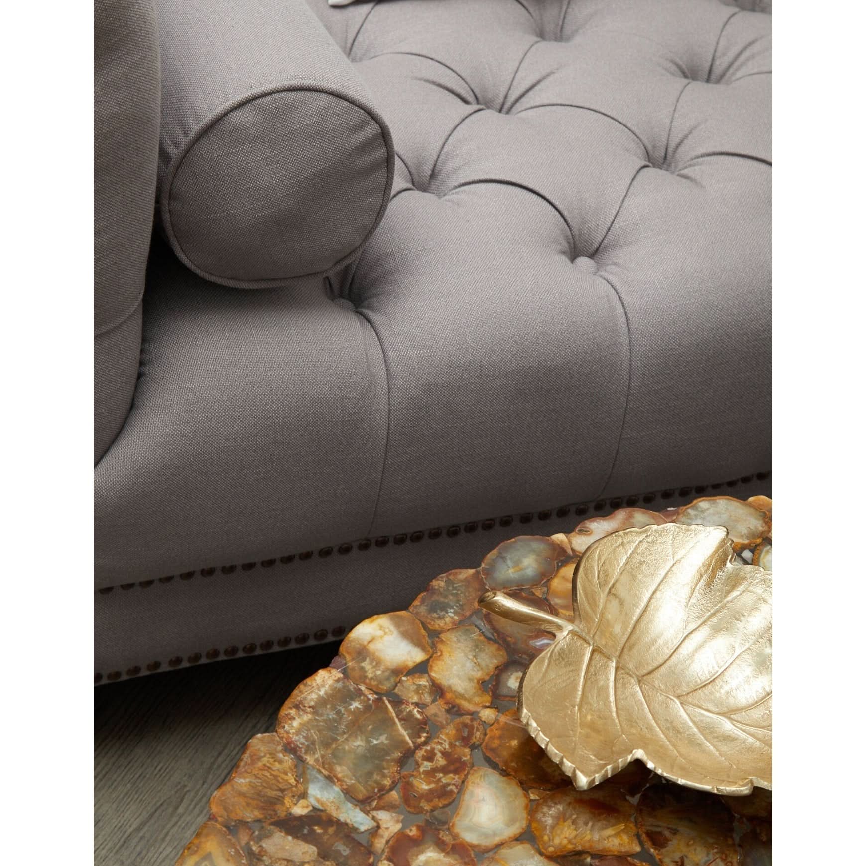 Prato Gold Finish Leaf Dish   Nicholas John Interiors