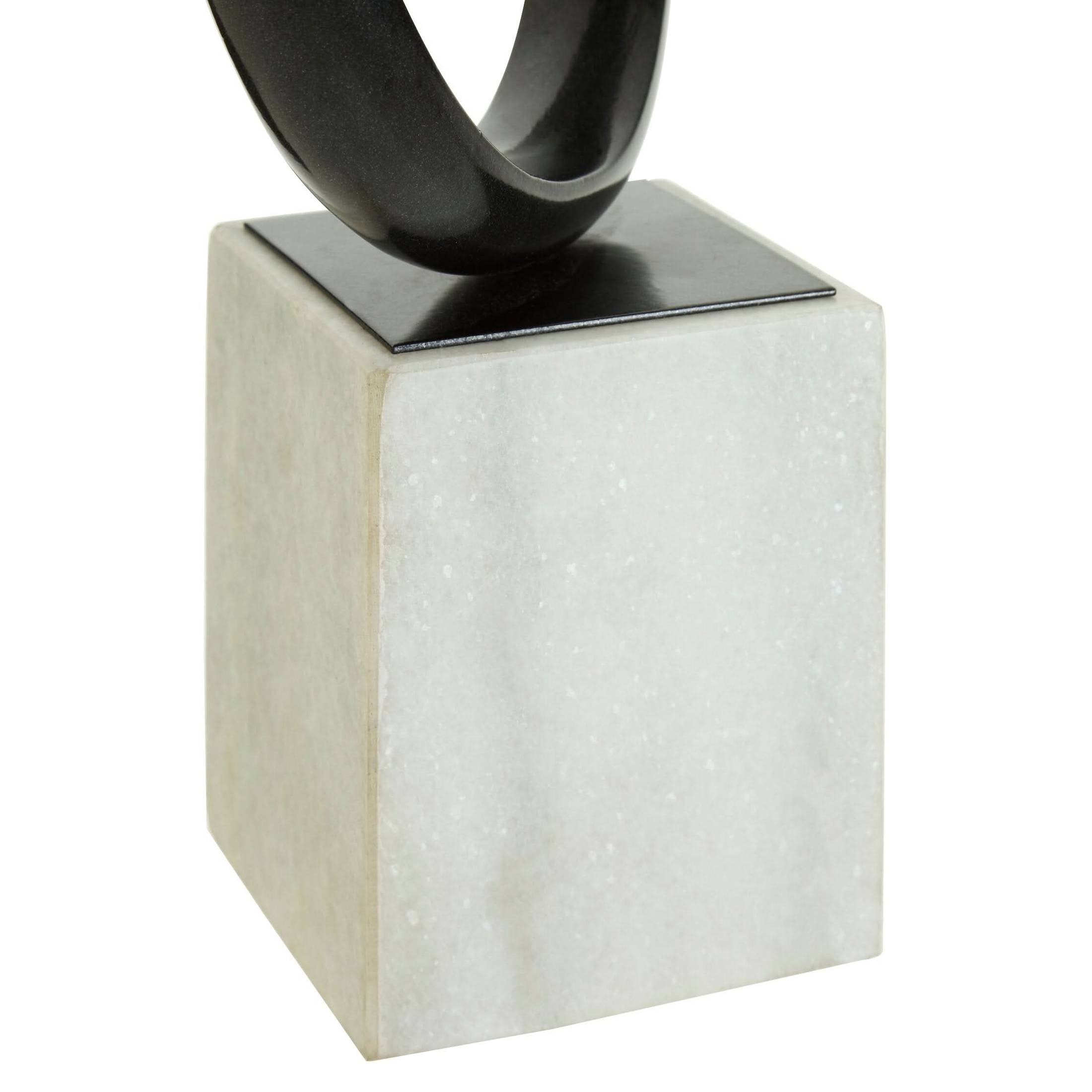 Mirano Black Nickel Finish Knot Sculpture   Nicholas John Interiors