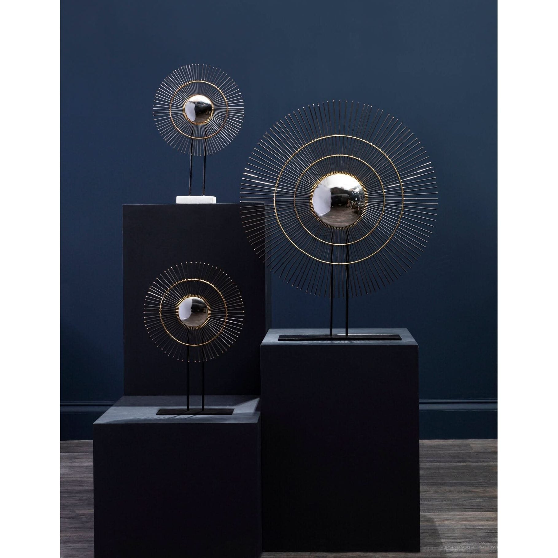 Mirano Metallic Finish Quill Sculpture   Nicholas John Interiors