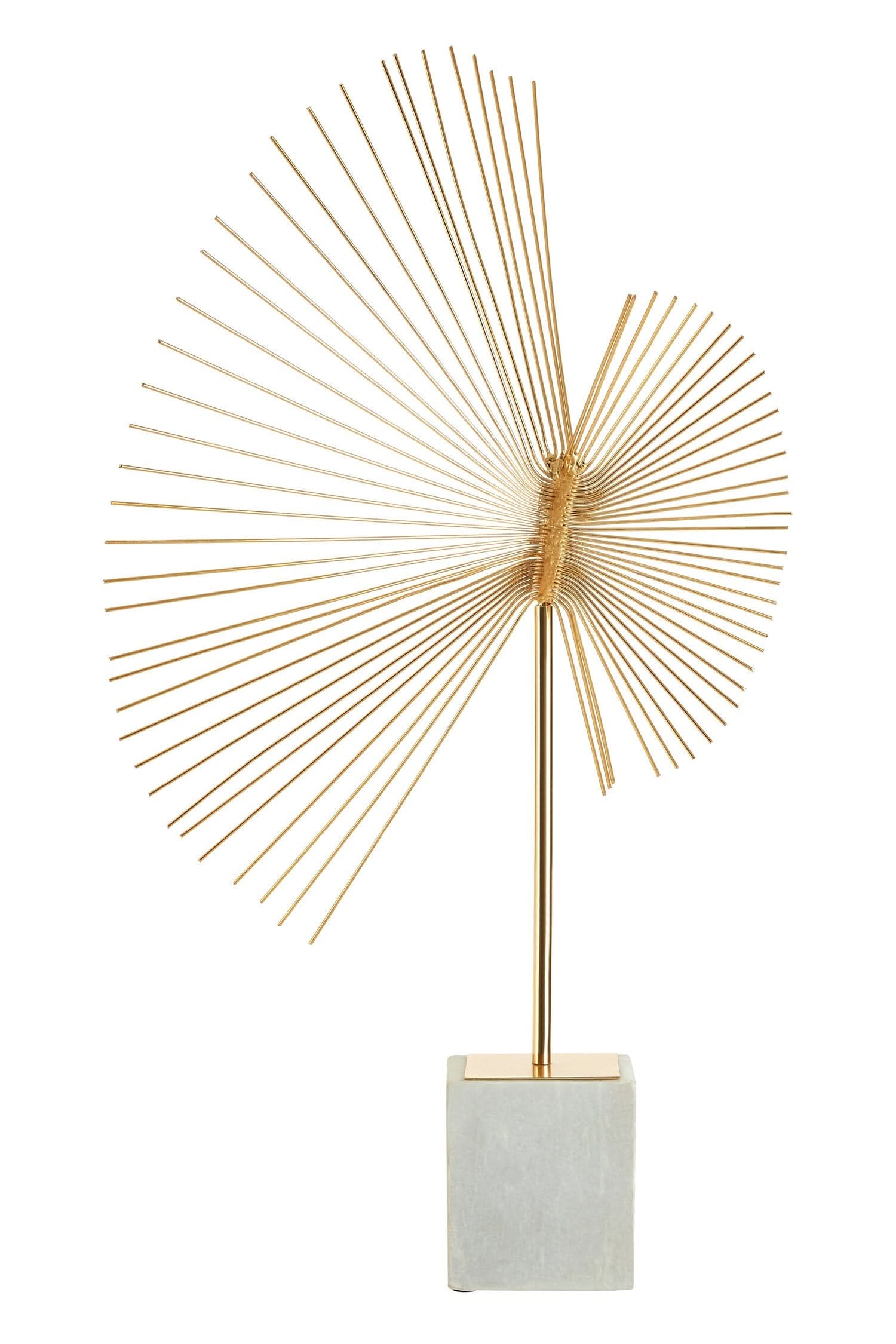 Mirano Gold Finish Spiral Sculpture   Nicholas John Interiors