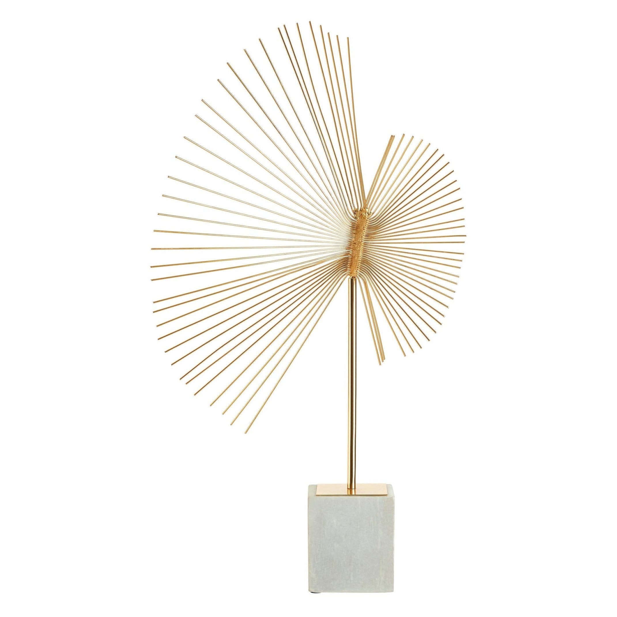Mirano Gold Finish Spiral Sculpture   Nicholas John Interiors