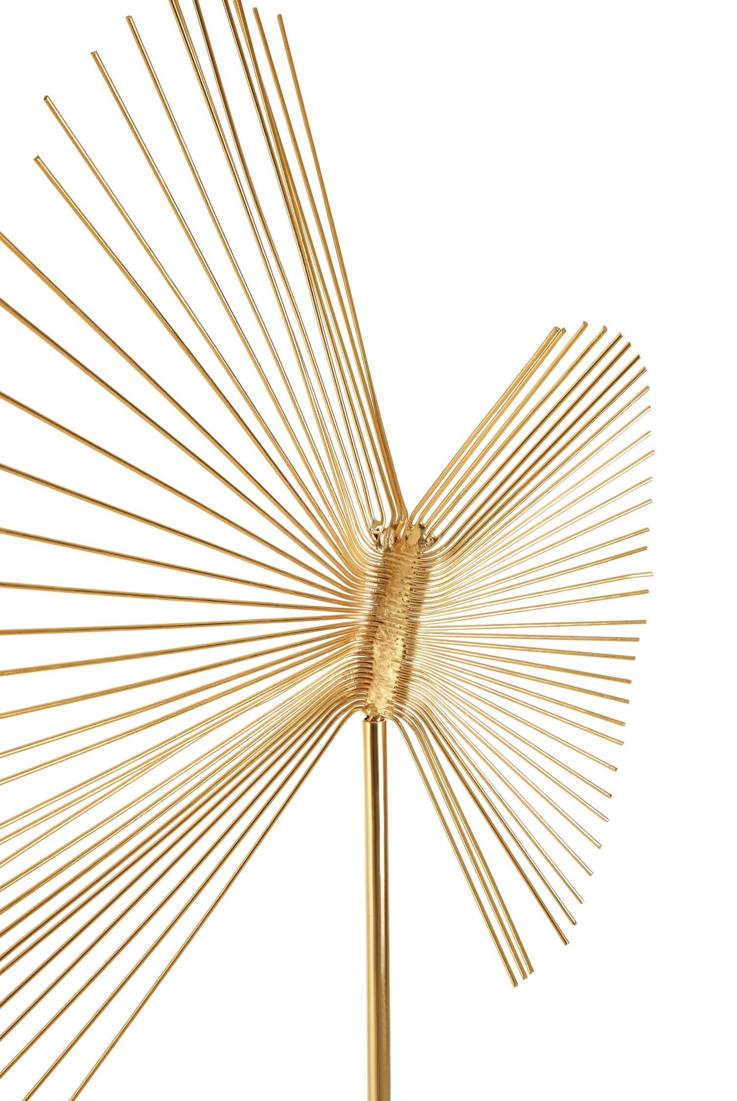 Mirano Gold Finish Spiral Sculpture   Nicholas John Interiors