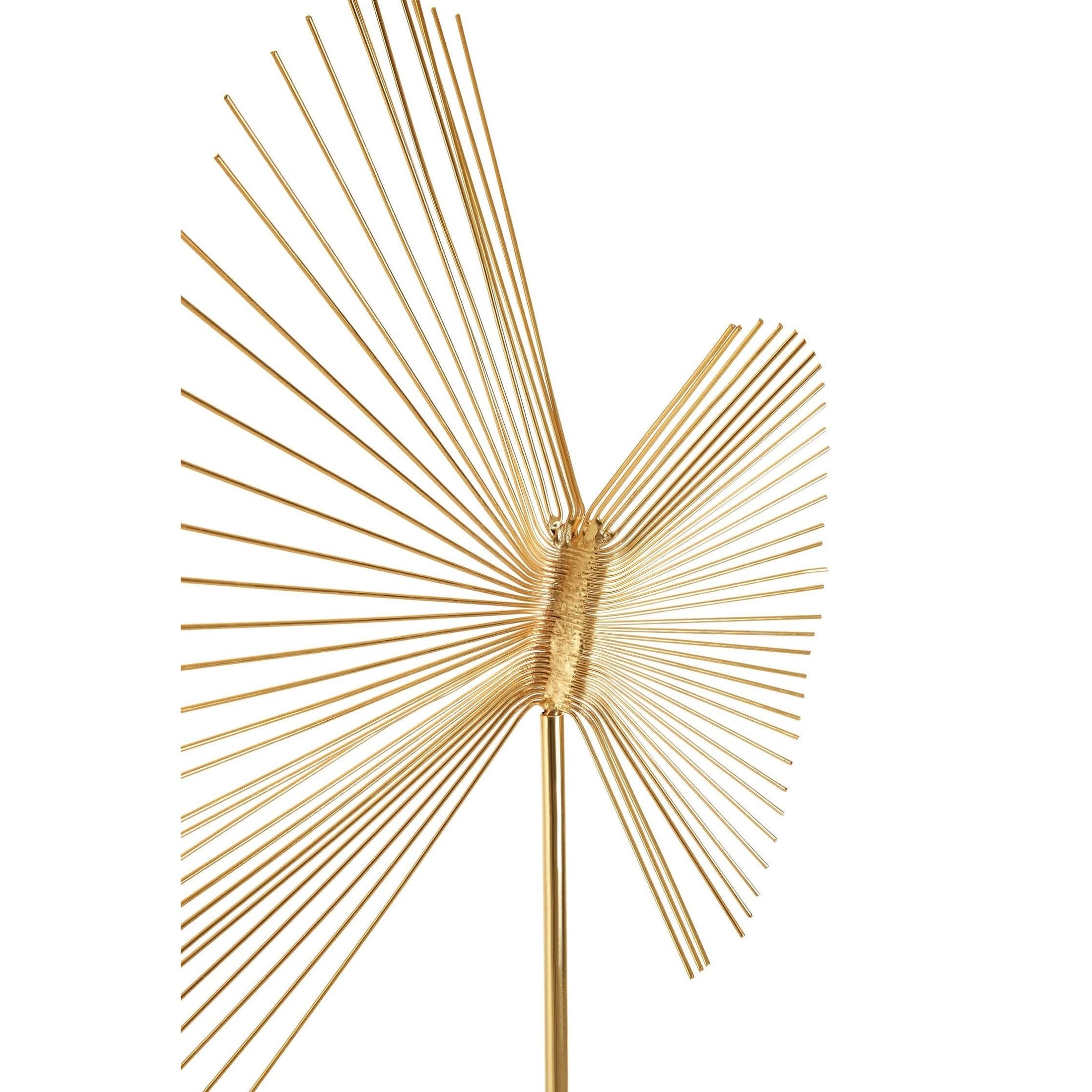 Mirano Gold Finish Spiral Sculpture   Nicholas John Interiors