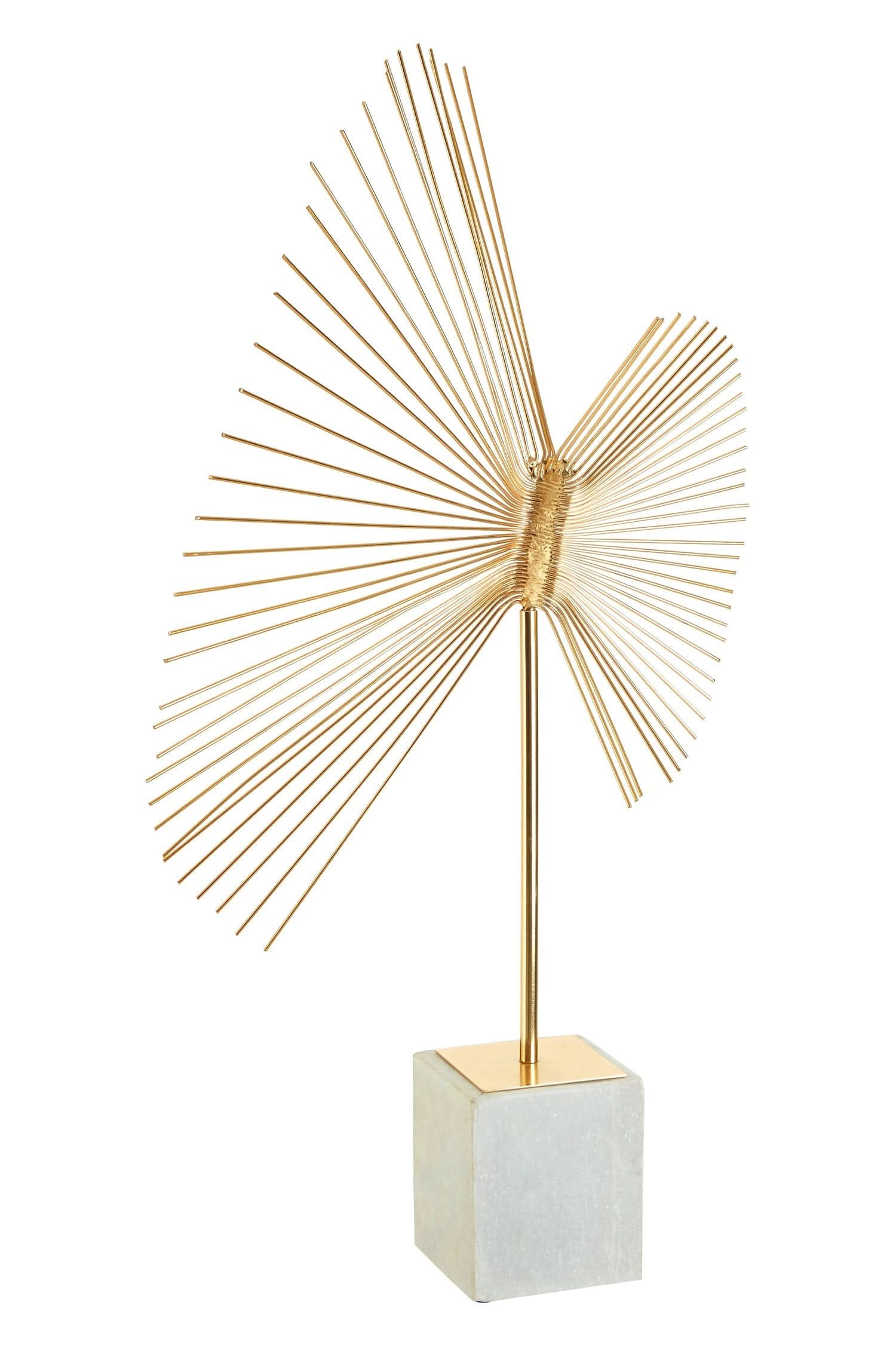 Mirano Gold Finish Spiral Sculpture   Nicholas John Interiors