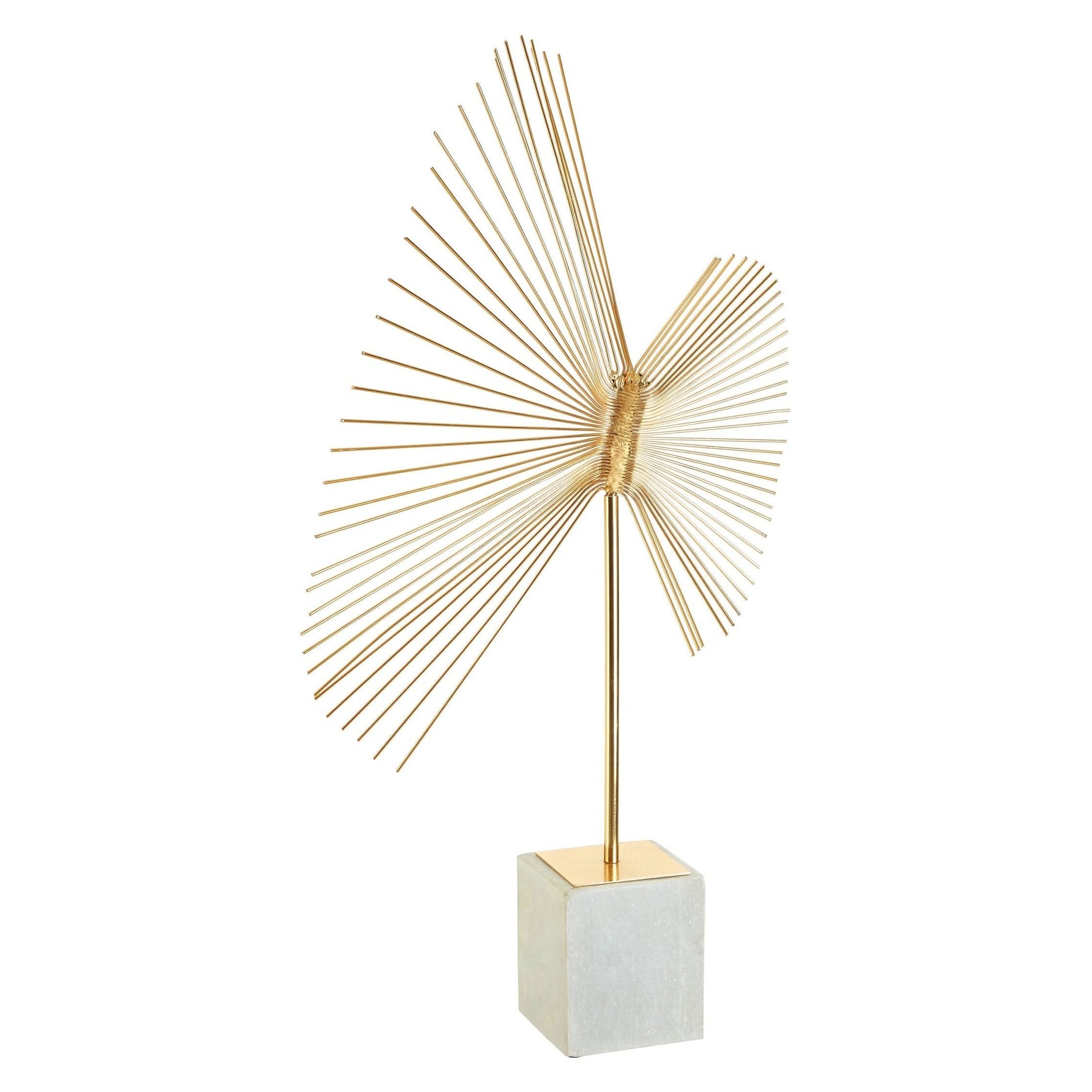 Mirano Gold Finish Spiral Sculpture   Nicholas John Interiors