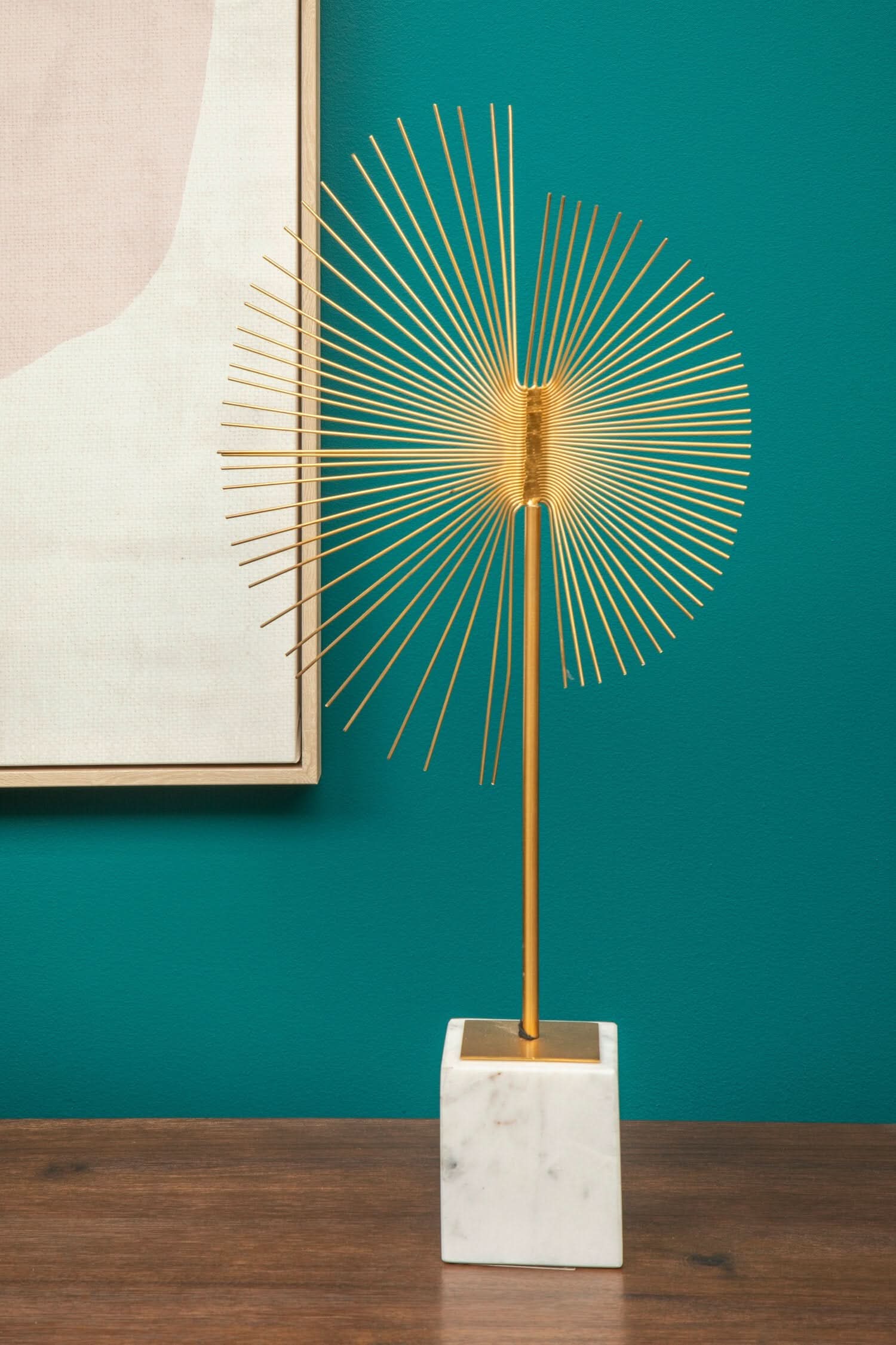 Mirano Gold Finish Spiral Sculpture   Nicholas John Interiors