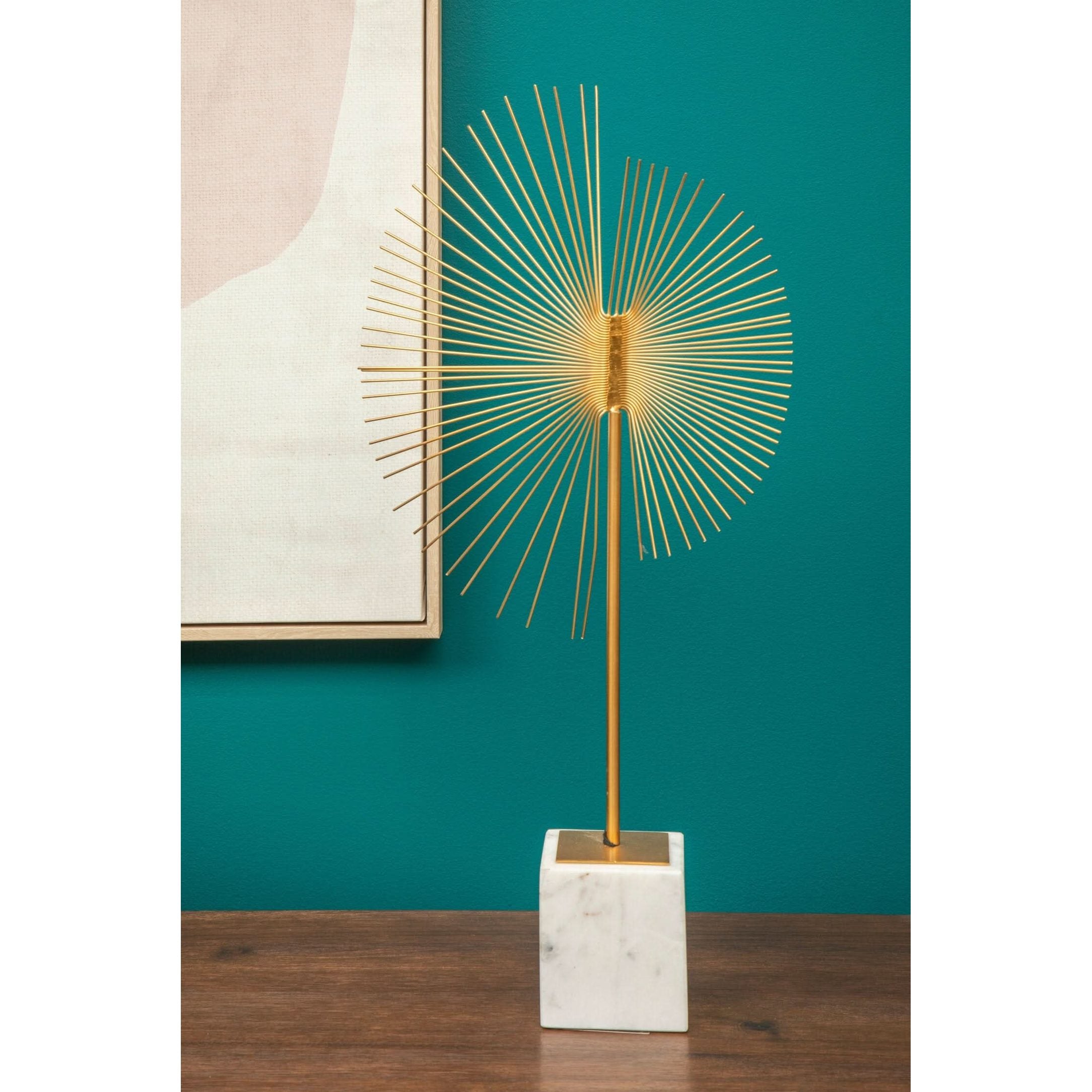 Mirano Gold Finish Spiral Sculpture   Nicholas John Interiors