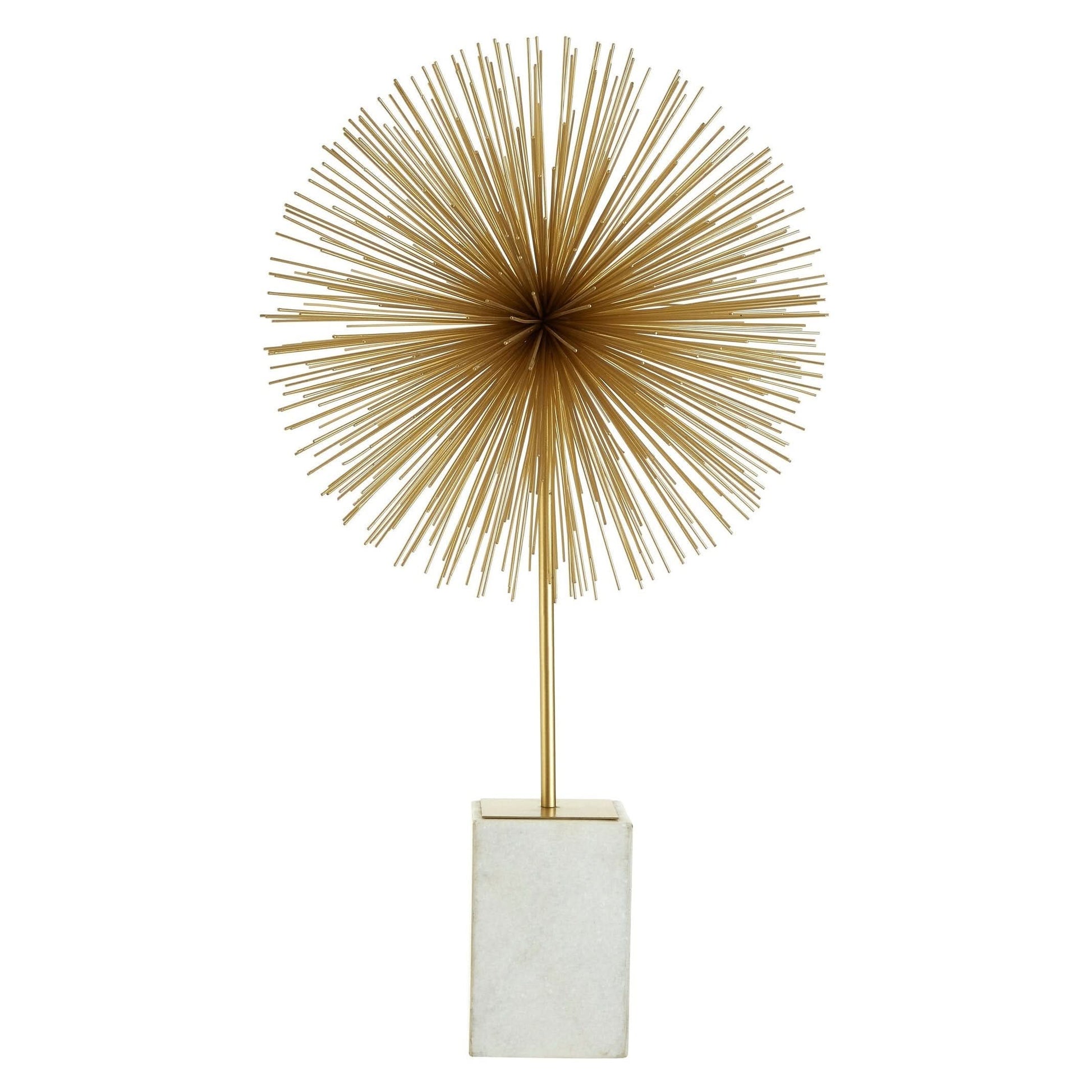 Mirano Gold Finish Starburst Sculpture   Nicholas John Interiors